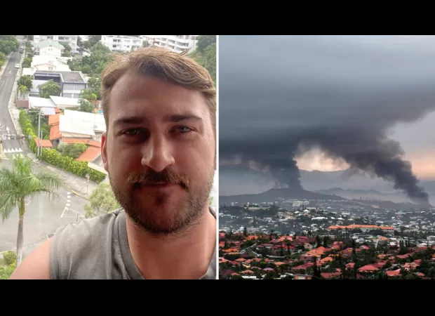 People from Australia are stuck waiting to go back home while the city of Noumea deals with violent protests.