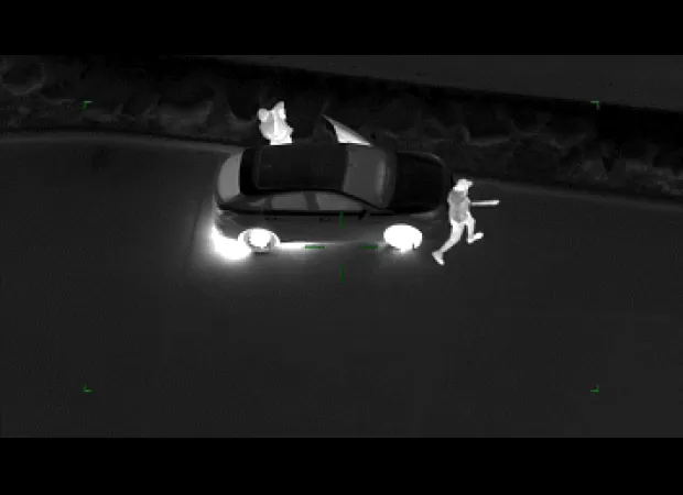 Teens with machetes caught after being chased by police helicopter.