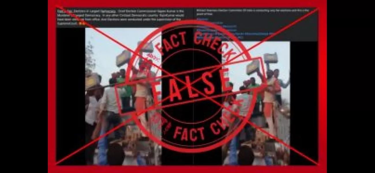 PTI debunks false claim about video of EVMs being transported in a truck that is old and unrelated.