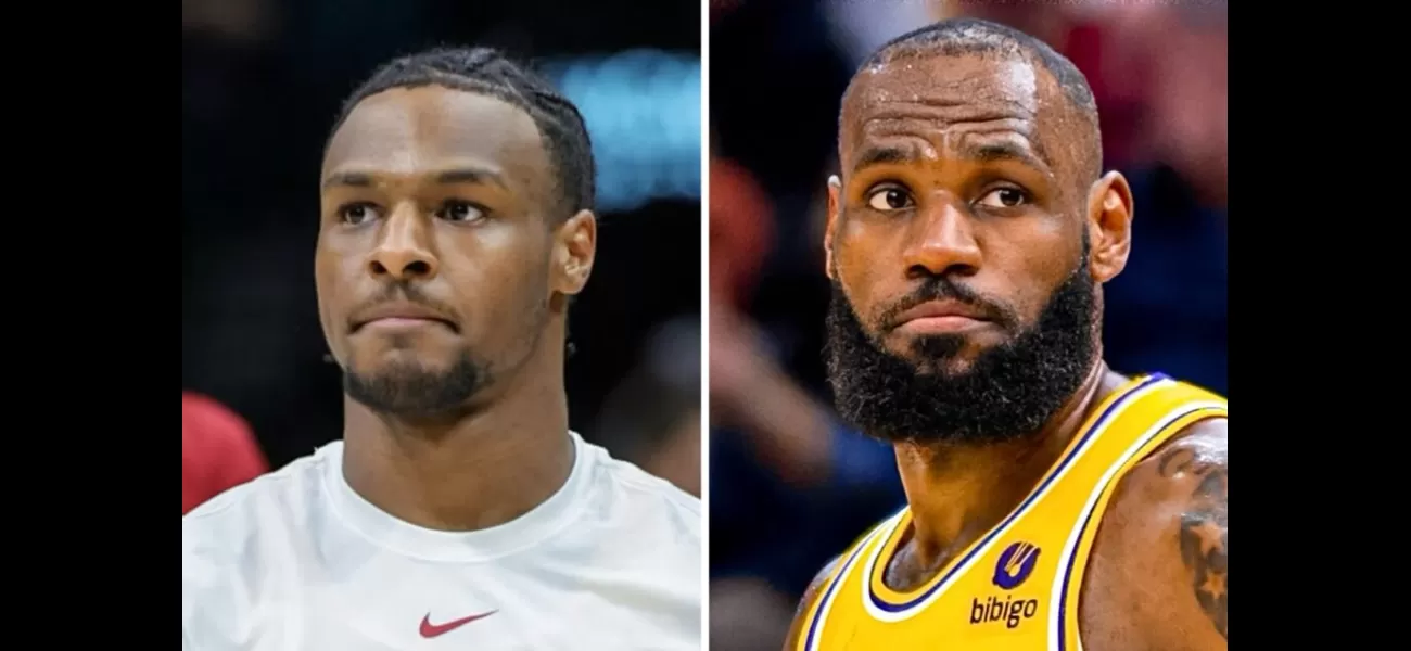 Bronny James acknowledges the difficulty of following his father's legacy.