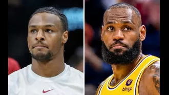 Bronny James acknowledges the difficulty of following his father's legacy.