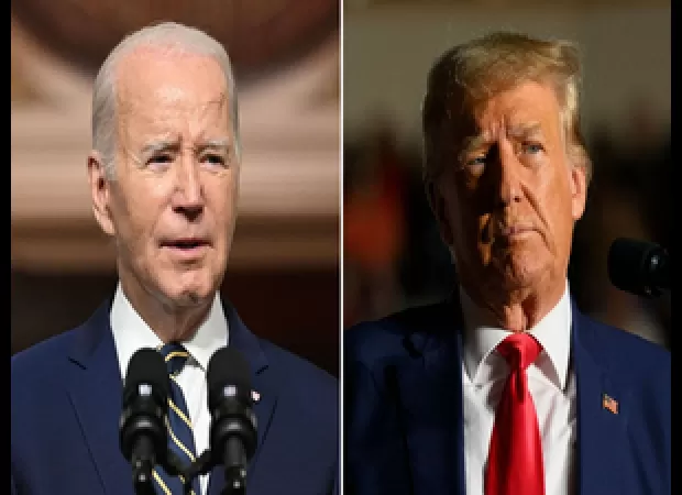 Biden calls out Trump for using language similar to Hitler's in fake newspaper.