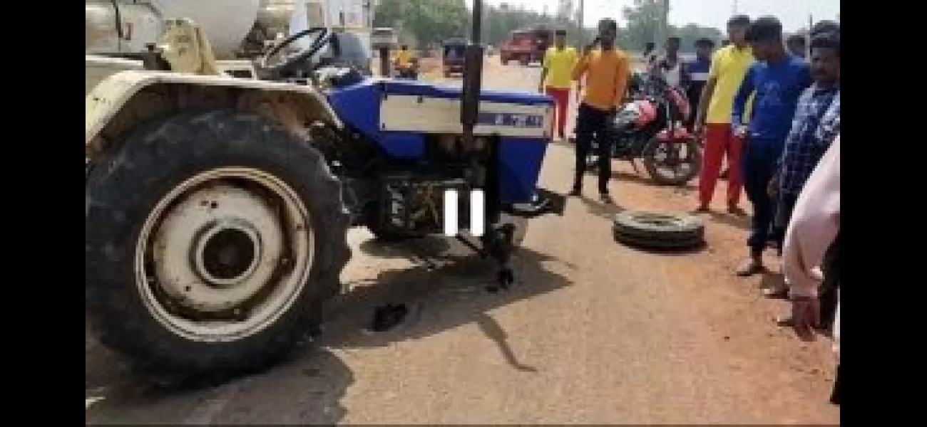 Two people hurt in strange mishap.