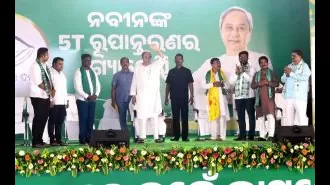 Naveen urges people to support 'double sankha' in upcoming Assembly and Lok Sabha elections.