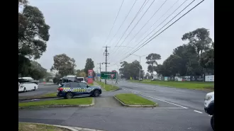 Cop sent to hospital after trying to stop stolen vehicle.