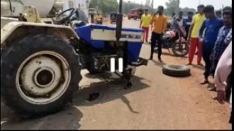Two people hurt in strange mishap.