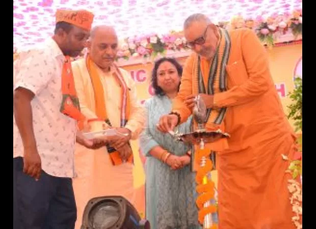 Giriraj Singh claims mafia influence in Odisha, speaking in Sambalpur.