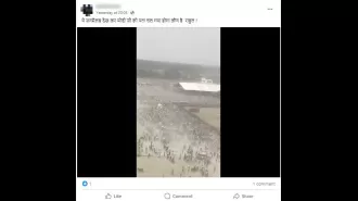 Fake video circulating as Rahul Gandhi's rally is actually PM Modi's rally in Bihar's Maharajganj.
