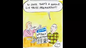 Guy Venables' Metro newspaper cartoon.