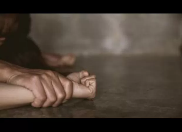 A man accused of gang rape is sent to prison after the victim's son asks about his father's whereabouts.