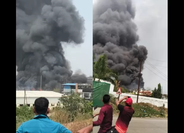 A chemical factory in Thane district experienced a boiler explosion, injuring six people in a subsequent fire.