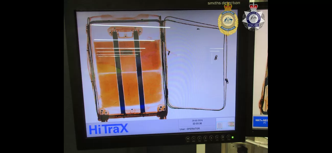 Man caught smuggling $1.3 million worth of cocaine into Melbourne in his luggage during flight.