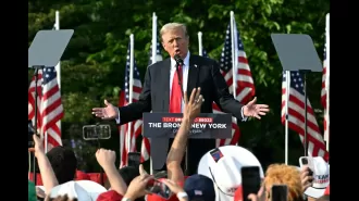 Trump criticizes immigrants for physically confronting police and showing disrespect towards America.