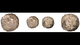 Scot. coin from King David I sold at auction, one of first minted in Scotland during his reign