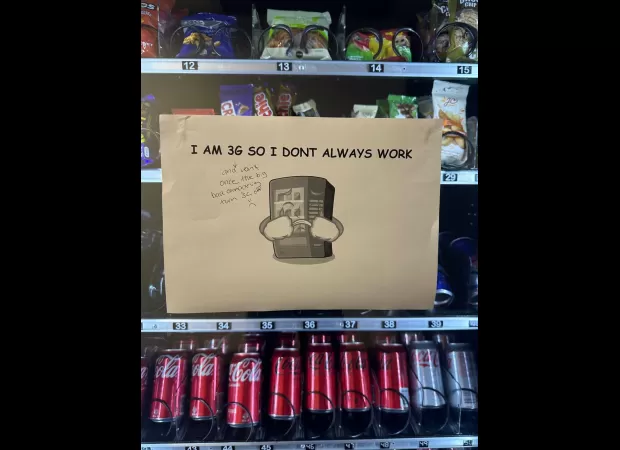 Discontinuing 3G could disconnect vending machines.