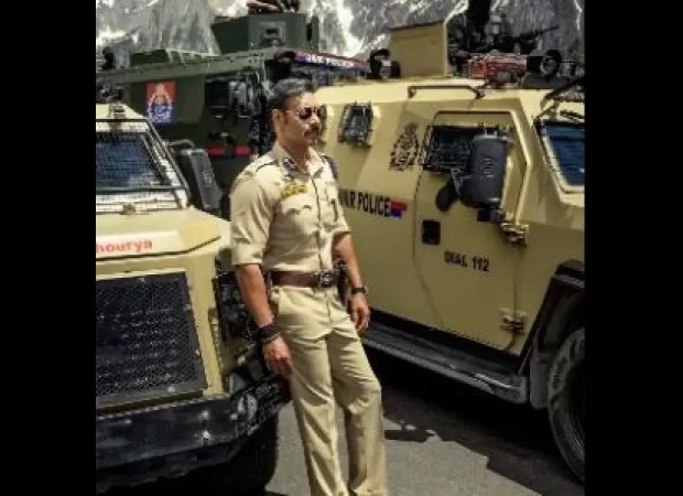 Rohit Shetty posts photo of his Singham character in snowy J&K mountains.