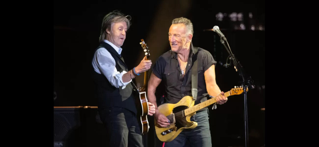 Paul McCartney joked that Bruce Springsteen has never worked a day in his life at a recent roast.