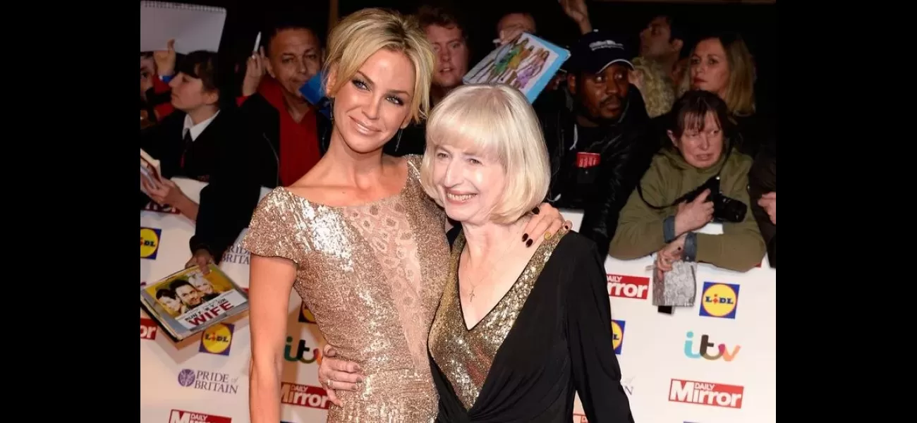 Sarah Harding's mother, Marie, seen smiling with joy after an emotional performance by Girls Aloud.