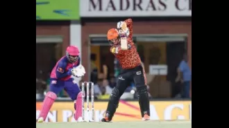 SRH scored 175 runs and lost 9 wickets against RR in the IPL Qualifier 2.