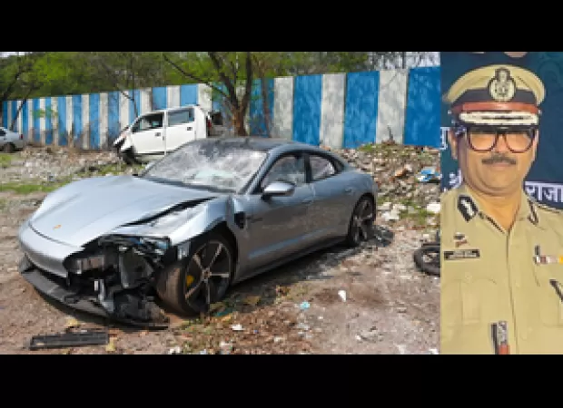 Police chief in Pune tried to prove teenager was not driving Porsche.
