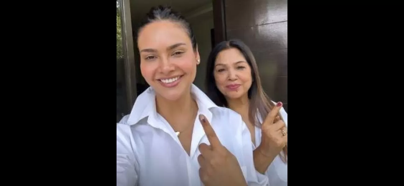 Actress Esha Gupta votes, encourages other Delhi residents to do the same.