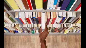 Librarian fights book bans through social media and promoting love for libraries.