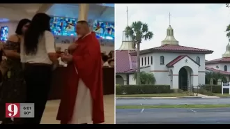 A priest bit a woman who was denied Communion, claiming to do so to protect the Communion wafer.