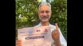 People in Delhi are voting in the Lok Sabha elections, with prominent figures like Jaishankar, Puri, and Atishi casting their votes.