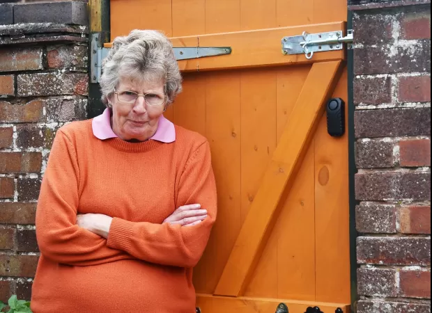 Police warn grandma for threatening to wring necks of teen vandals.