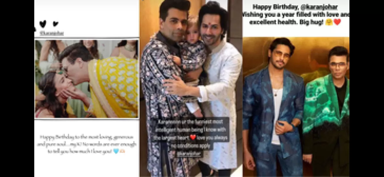 Alia, Varun, and Sidharth of 'Student of the Year' fame celebrate Karan Johar's 51st birthday with heartfelt wishes for their mentor.