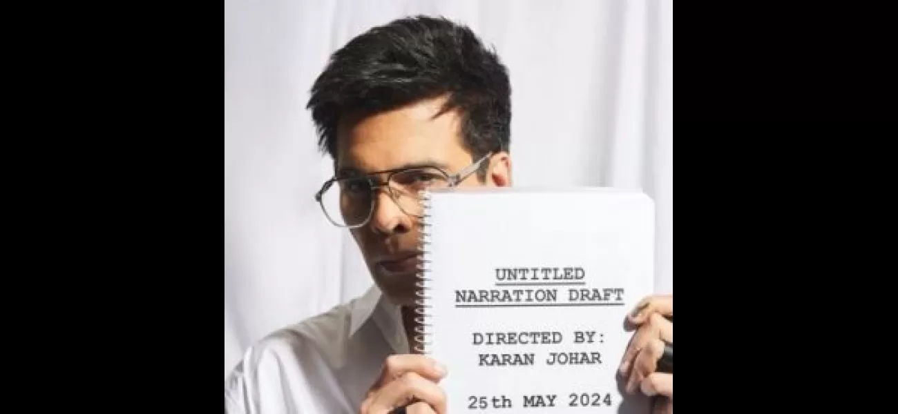 Karan Johar reveals new untitled movie on his 51st birthday.