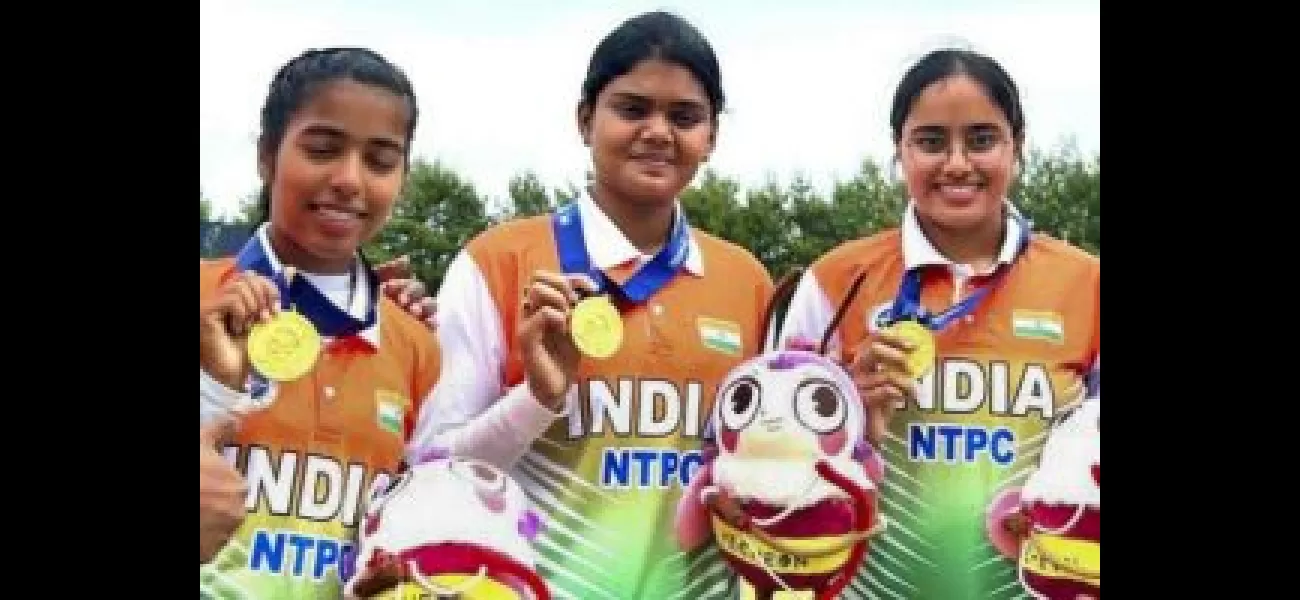 India's female compound archers take first place, while mixed team earns second at World Cup.