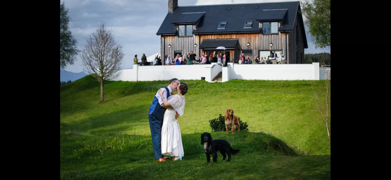 My dogs led me down the aisle and it was complete chaos.
