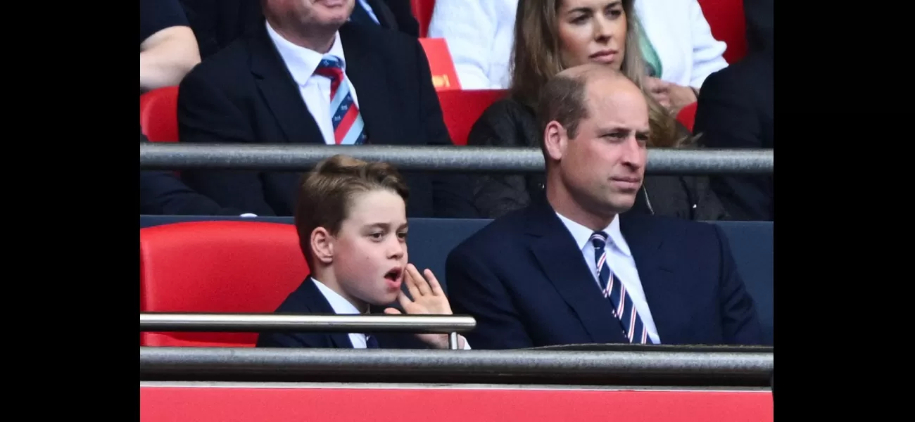 The Duke of Cambridge and his son Prince George bond over a football match at the FA Cup final.