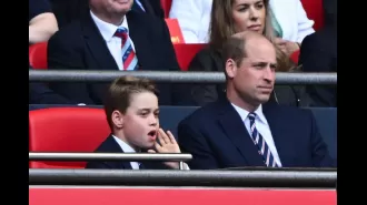 The Duke of Cambridge and his son Prince George bond over a football match at the FA Cup final.