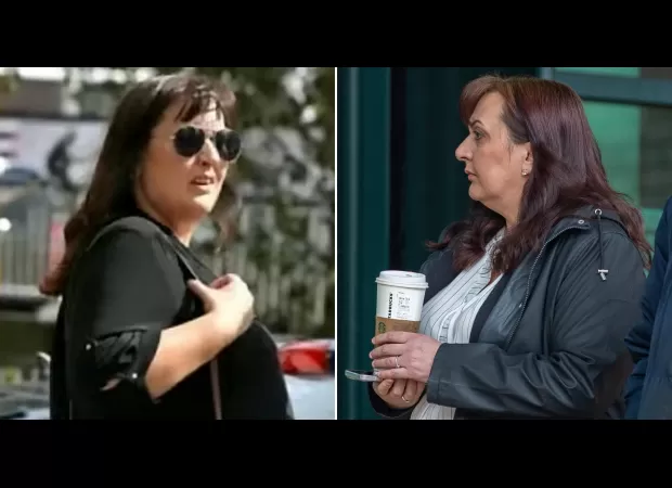 Inmate's lover flaunts prison librarian's underwear on wing, like a prize.