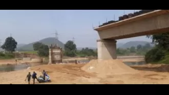 Construction of a bridge over Deo river has not yet begun.
