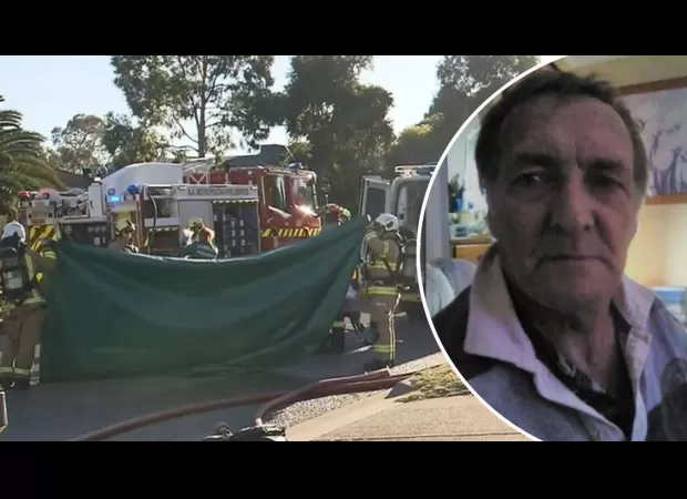 One person dead, one hospitalized after breaking window to flee from fire in house.