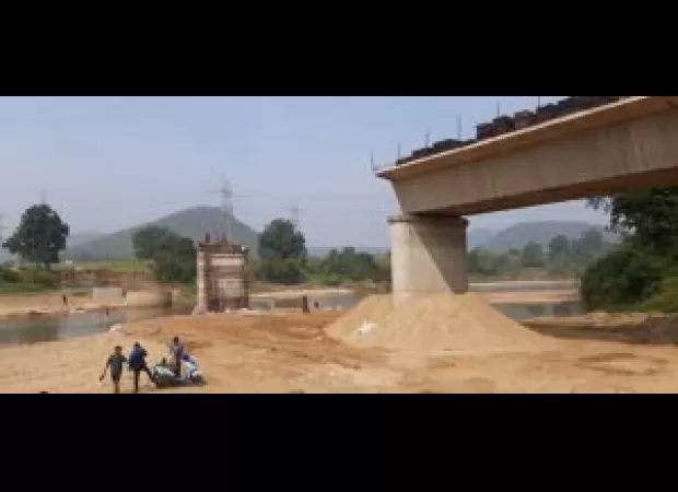 Construction of a bridge over Deo river has not yet begun.