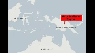 A landslide has caused the deaths of over 670 people and buried more than a thousand homes in flattened villages.