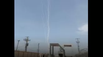 Hamas' rocket strike from Gaza triggers air raid sirens in Tel Aviv, a rare occurrence in recent months.