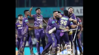 KKR dominates SRH, winning their third IPL championship with an 8-wicket victory.