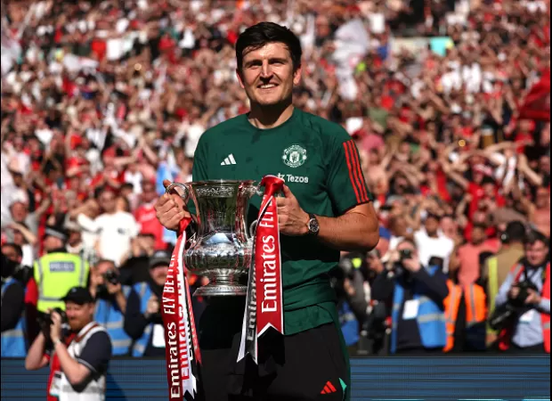 Maguire takes a shot at Leeds following their defeat to Southampton in the play-off final as a Manchester United player.