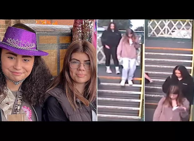 Two young girls, aged 12 and 15, who are missing and considered to be at risk, may be over 170 miles away from their home.