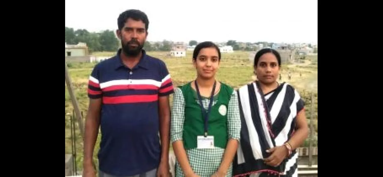 A mason's daughter from Sambalpur is the top student in the district.