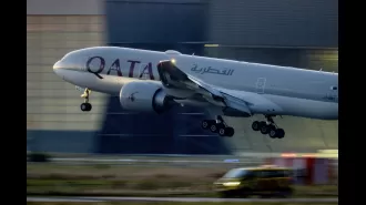 Qatar Airways flight to Dublin experiences turbulence, injuring twelve passengers.