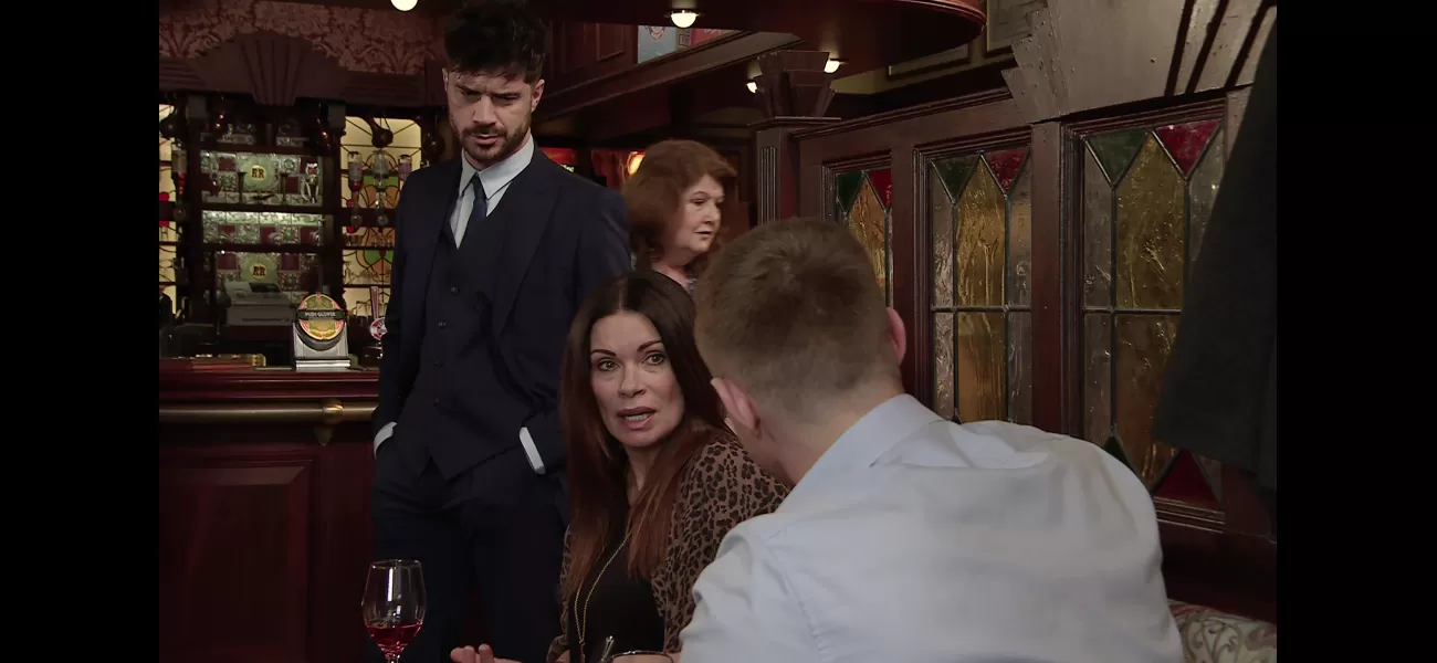 In Coronation Street, Carla faces backlash when Adam reveals her secret about committing murder in front of everyone.