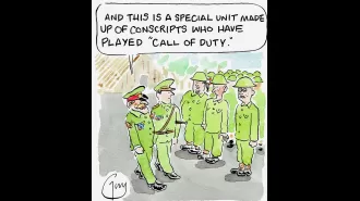 Guy Venables' cartoons are featured in the Metro newspaper every day.