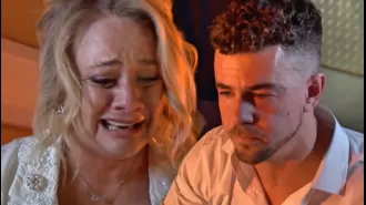 Leela and Joel in deep sorrow on Hollyoaks after hearing heartbreaking news about their child.