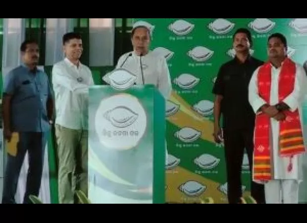 The chief minister of Odisha criticized the BJP candidate from Kendrapara, Baijayant Panda, during a campaign event.